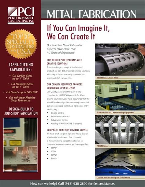 metal fabricating chicago brochure|custom sheet metal work chicago.